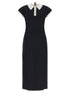 Thom Browne Polo Dress With Intarsia And Rwb Detail Blue