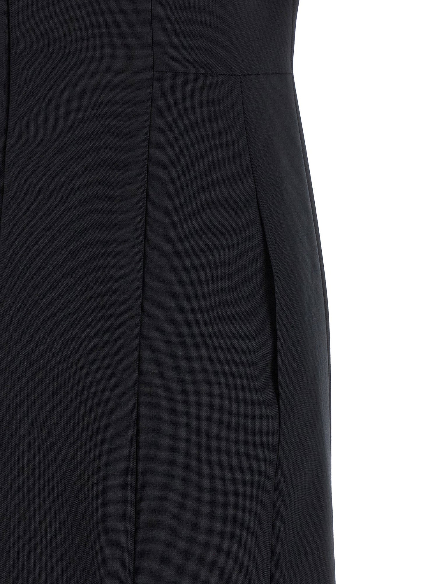Thom Browne Polo Dress With Intarsia And Rwb Detail Blue