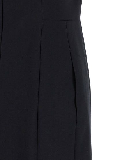 Thom Browne Polo Dress With Intarsia And Rwb Detail Blue