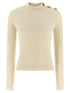 Balmain Ribbed Sweater White