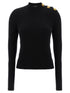 Balmain Ribbed Sweater Black