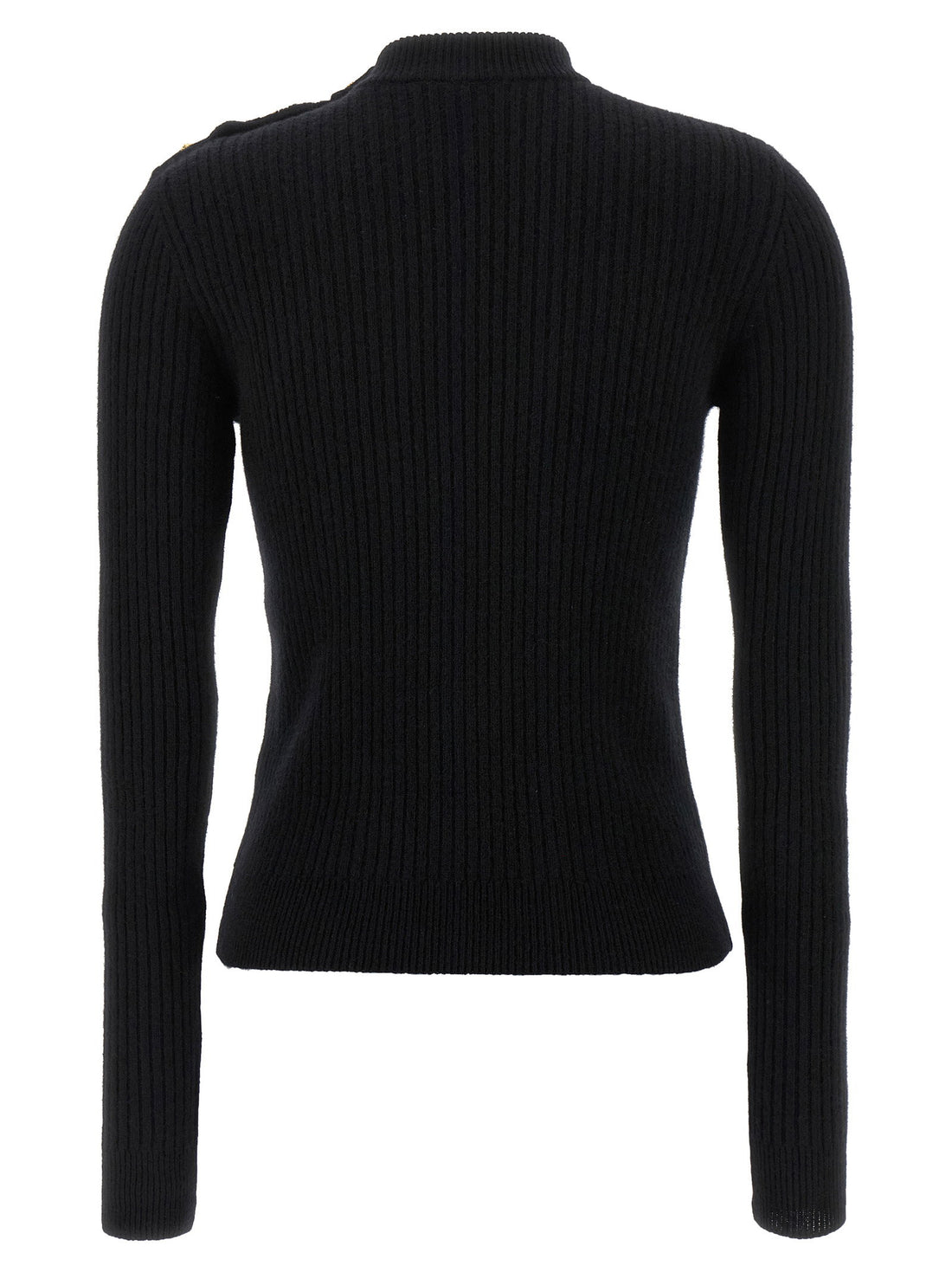Balmain Ribbed Sweater Black