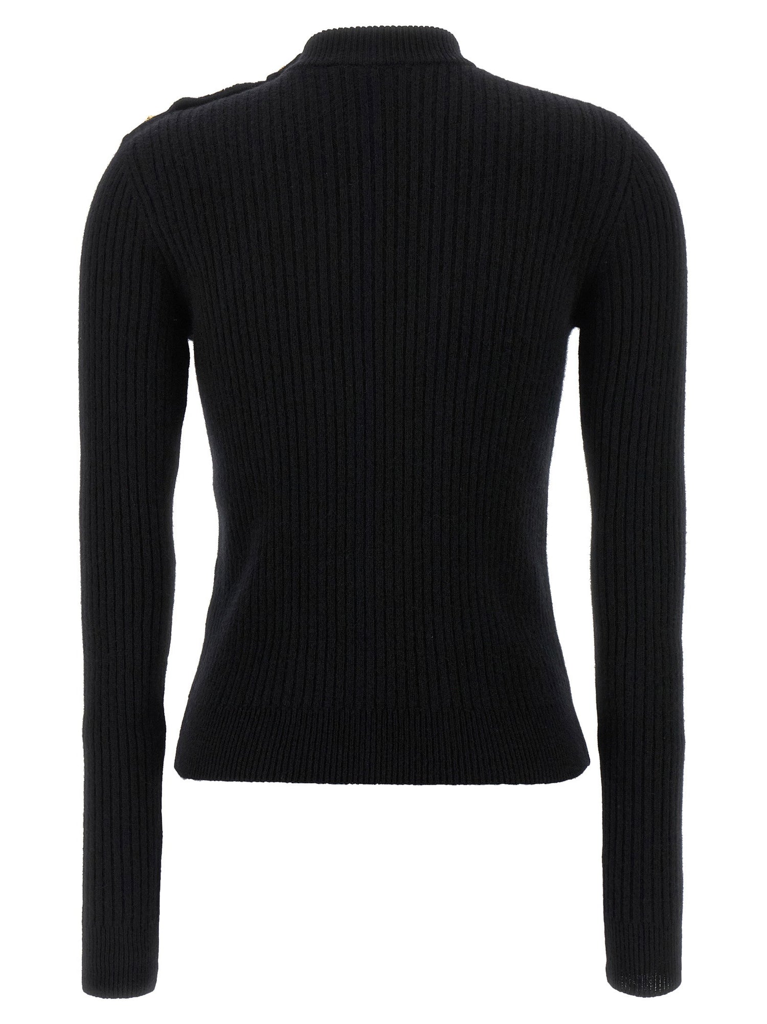 Balmain Ribbed Sweater Black