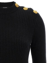 Balmain Ribbed Sweater Black