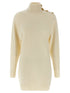 Balmain Cashmere Wool Dress Beige