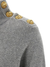 Balmain Cashmere Wool Dress Gray