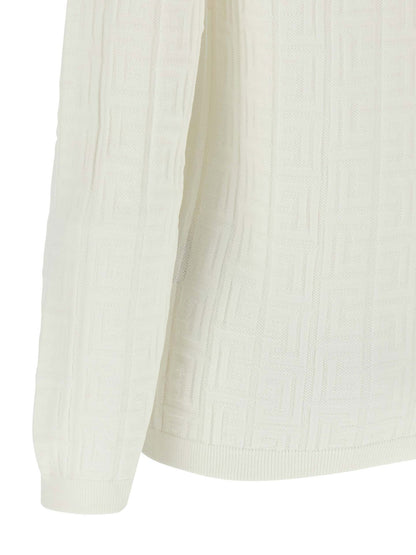 Balmain Maxi Shoulder Top White