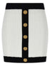 Balmain Two-tone Miniskirt White/black