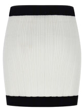 Balmain Two-tone Miniskirt White/black