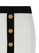 Balmain Two-tone Miniskirt White/black