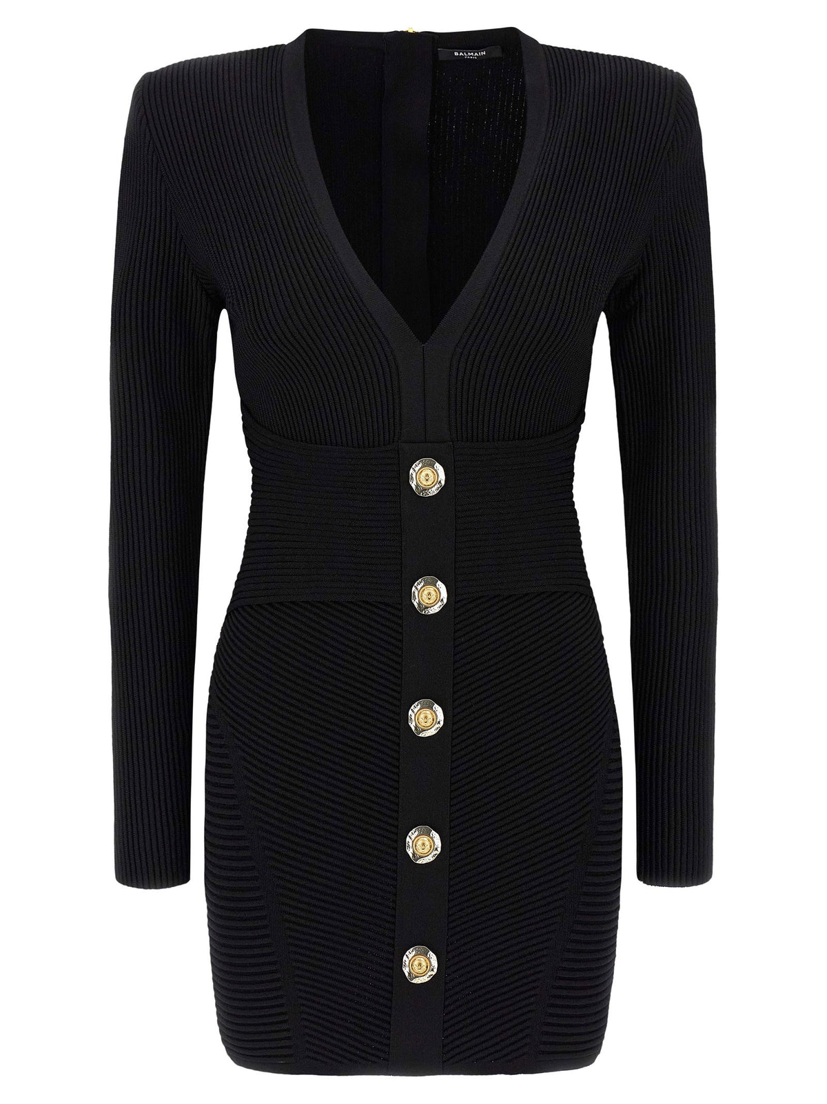 Balmain Bodycon Dress Black