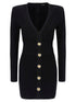 Balmain Bodycon Dress Black
