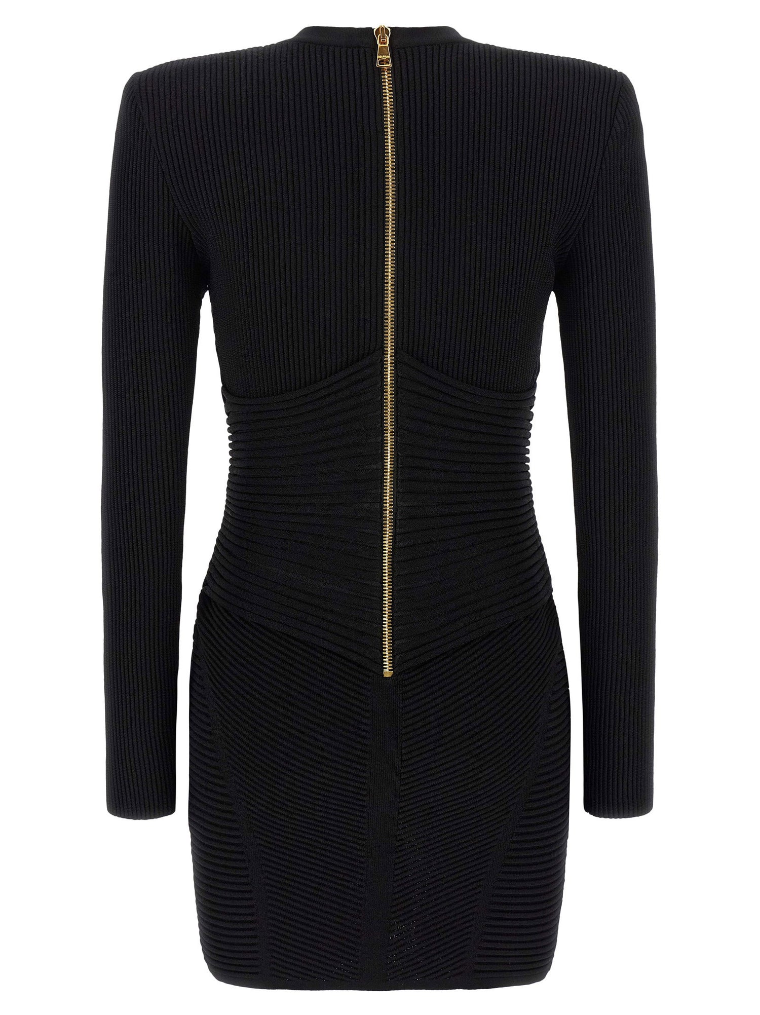 Balmain Bodycon Dress Black
