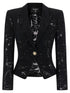 Balmain Lace Blazer Black