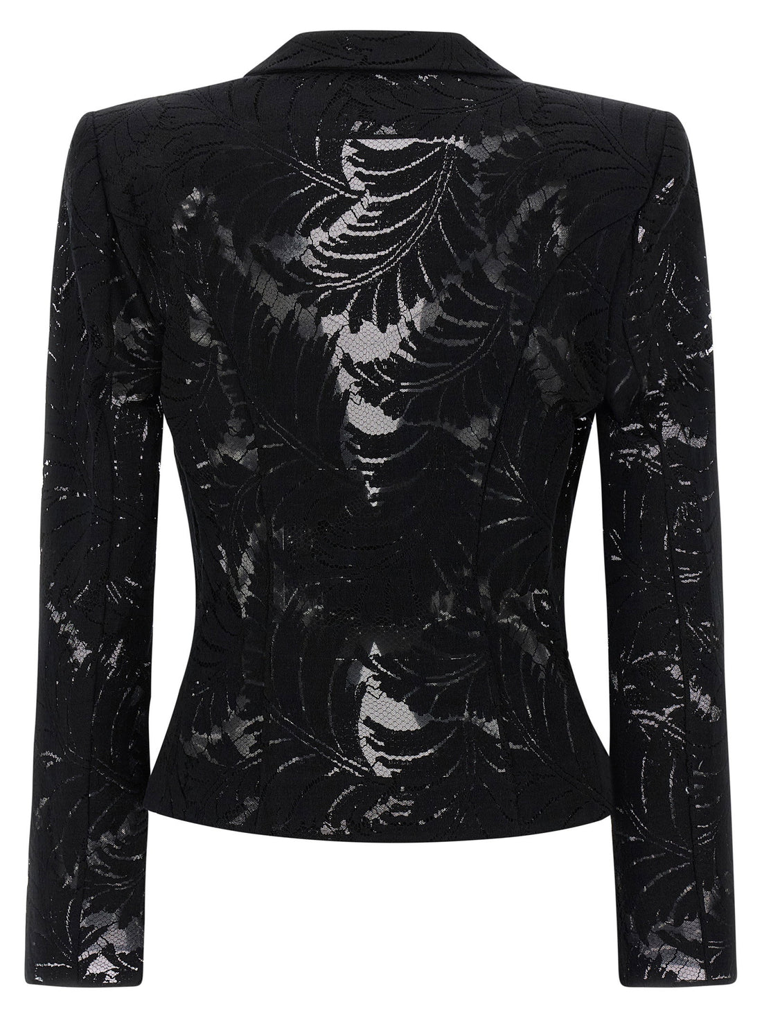 Balmain Lace Blazer Black