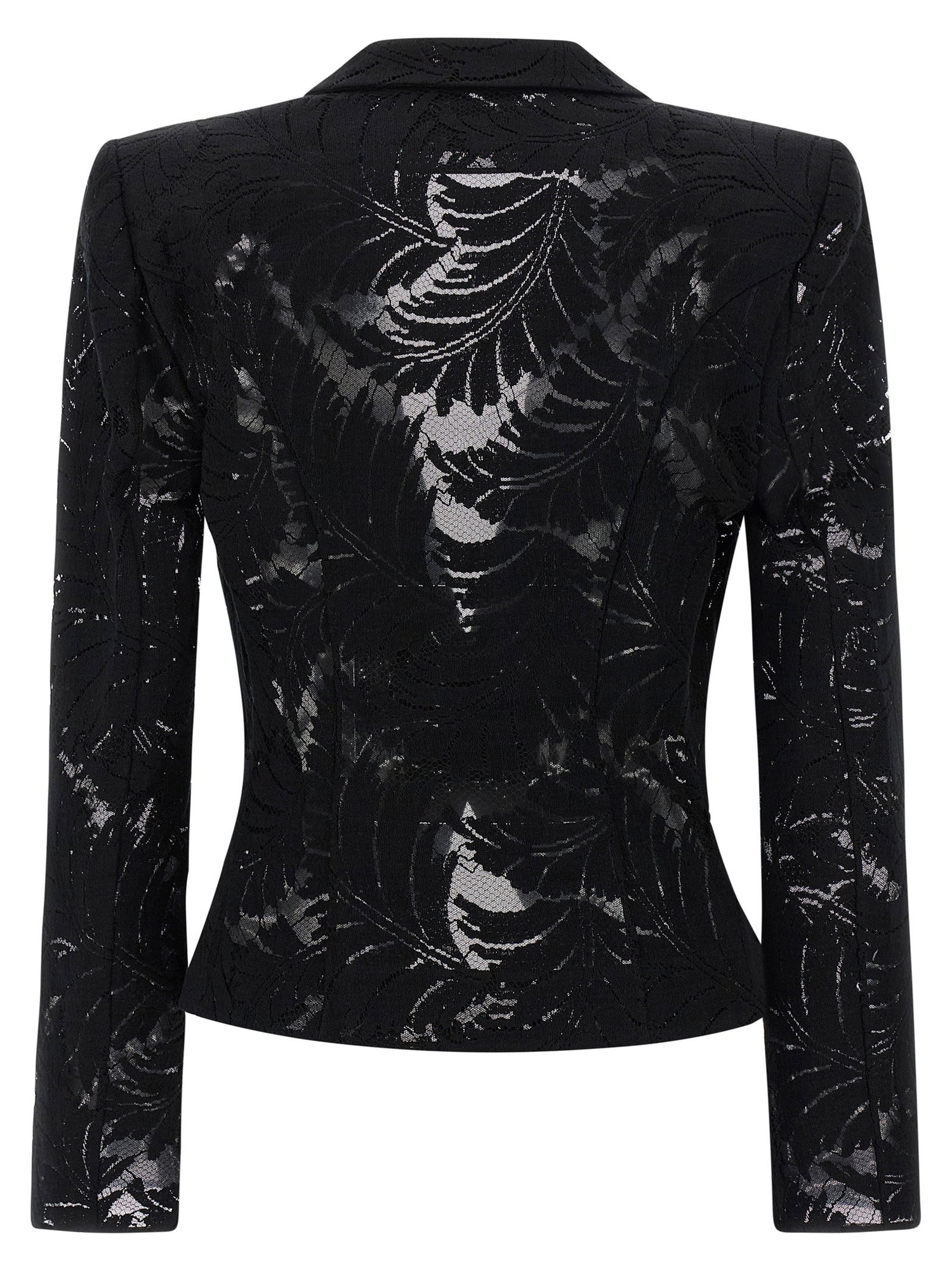Balmain Lace Blazer Black