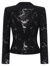 Balmain Lace Blazer Black