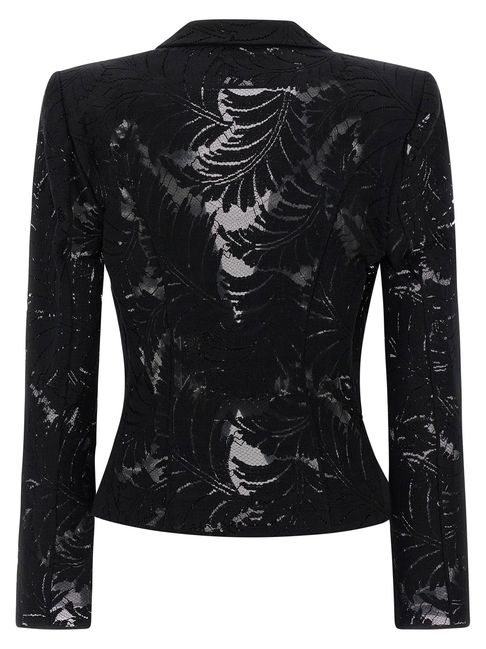 Balmain Lace Blazer Black
