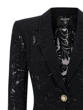 Balmain Lace Blazer Black