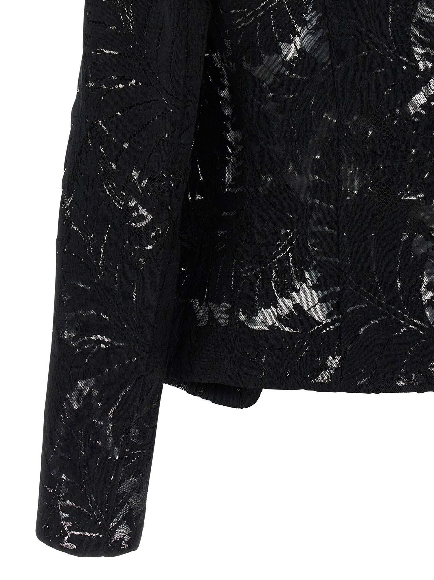 Balmain Lace Blazer Black