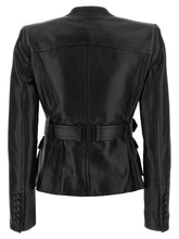 Balmain Leather Jacket Black