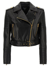 Balmain Leather Jacket Black