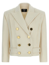 Balmain Double-breasted Coat White