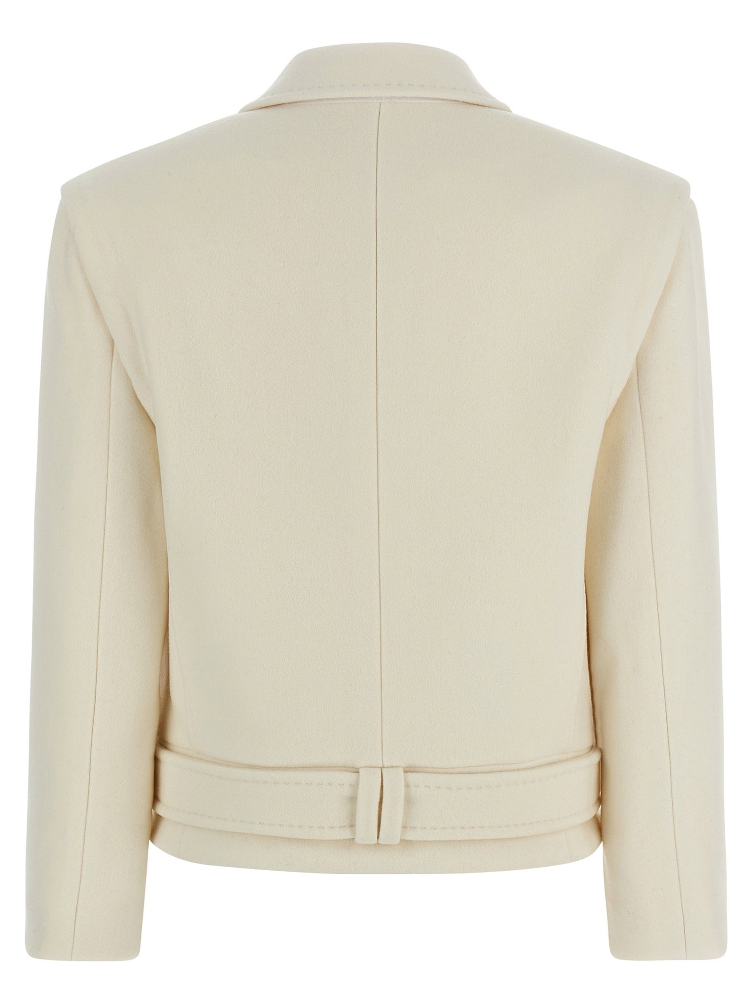 Balmain Double-breasted Coat White
