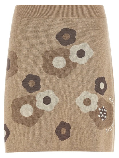Kenzo Hana Dots Skirt Beige