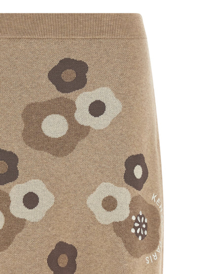 Kenzo Hana Dots Skirt Beige