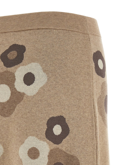 Kenzo Hana Dots Skirt Beige