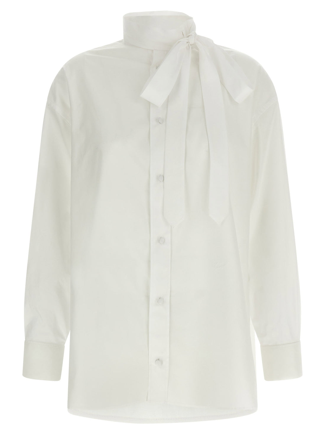 Kenzo Lavallière Collar Shirt White