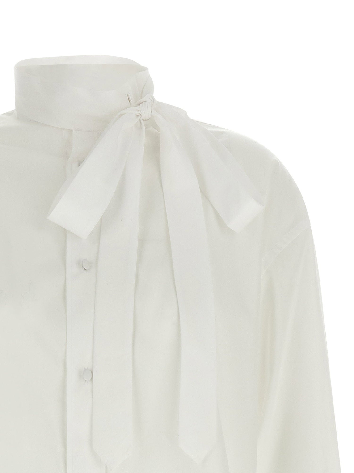 Kenzo Lavallière Collar Shirt White