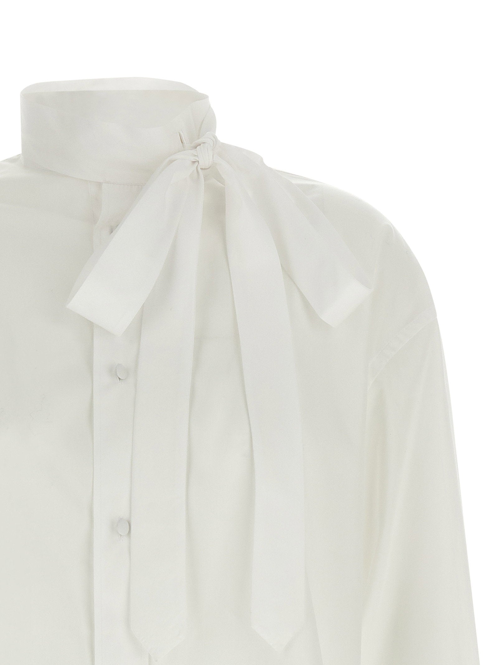 Kenzo Lavallière Collar Shirt White