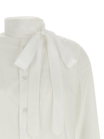 Kenzo Lavallière Collar Shirt White