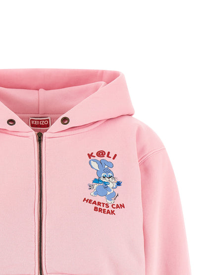 Kenzo Cartoon Hoodie Pink