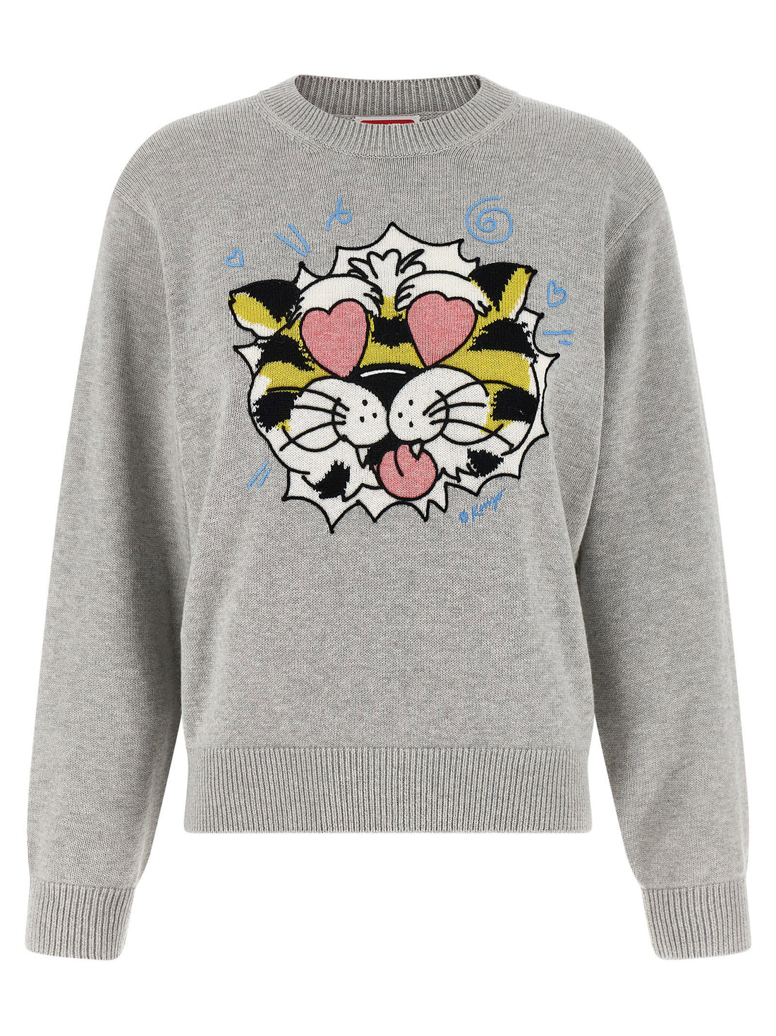 Kenzo Wild Tiger Sweater Gray