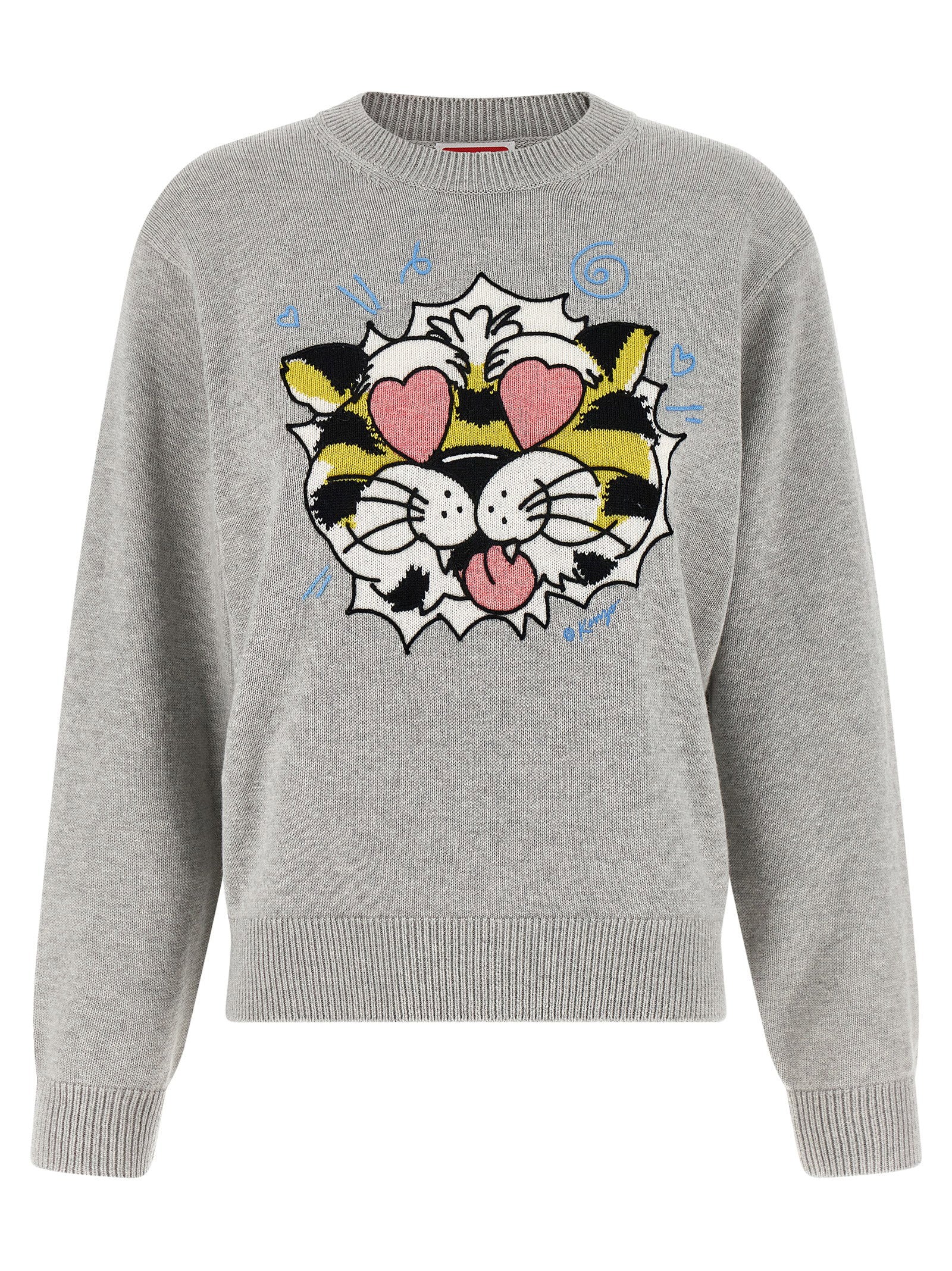 Kenzo Wild Tiger Sweater Gray