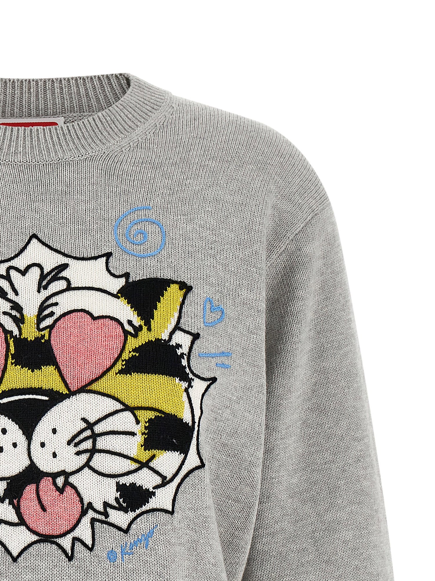 Kenzo Wild Tiger Sweater Gray