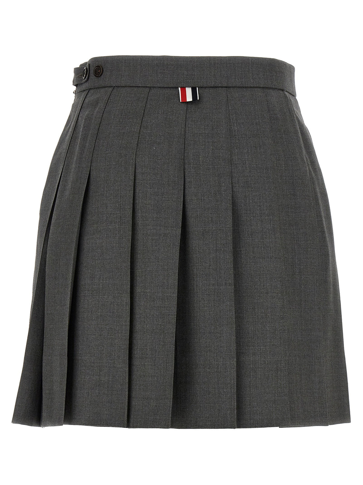 Thom Browne Uniform Mini Skirt Gray