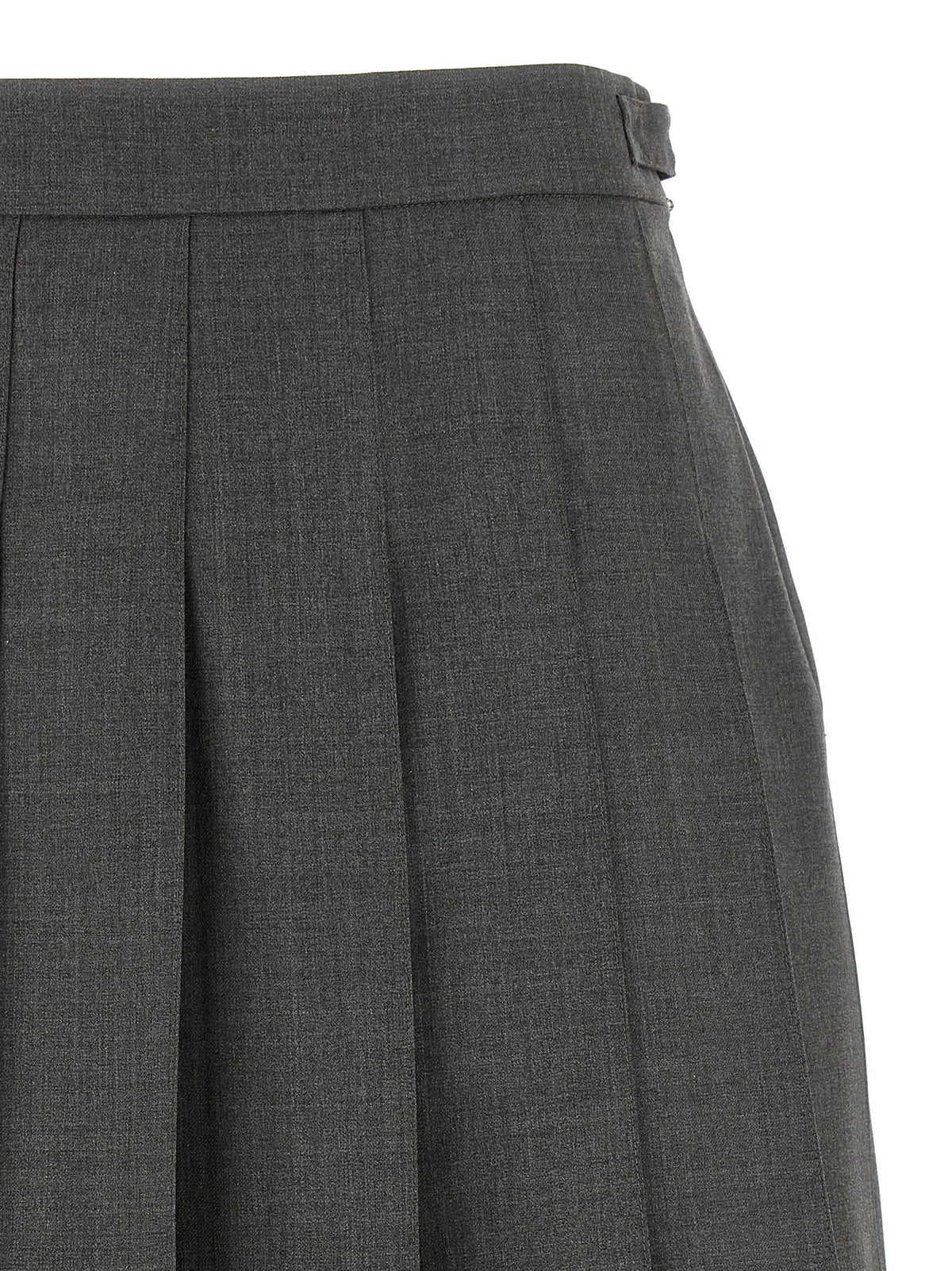 Thom Browne Uniform Mini Skirt Gray