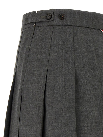 Thom Browne Uniform Mini Skirt Gray