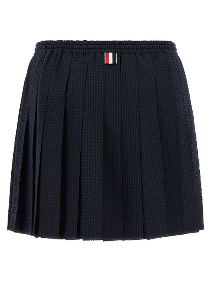 Thom Browne Striped Skirt Blue