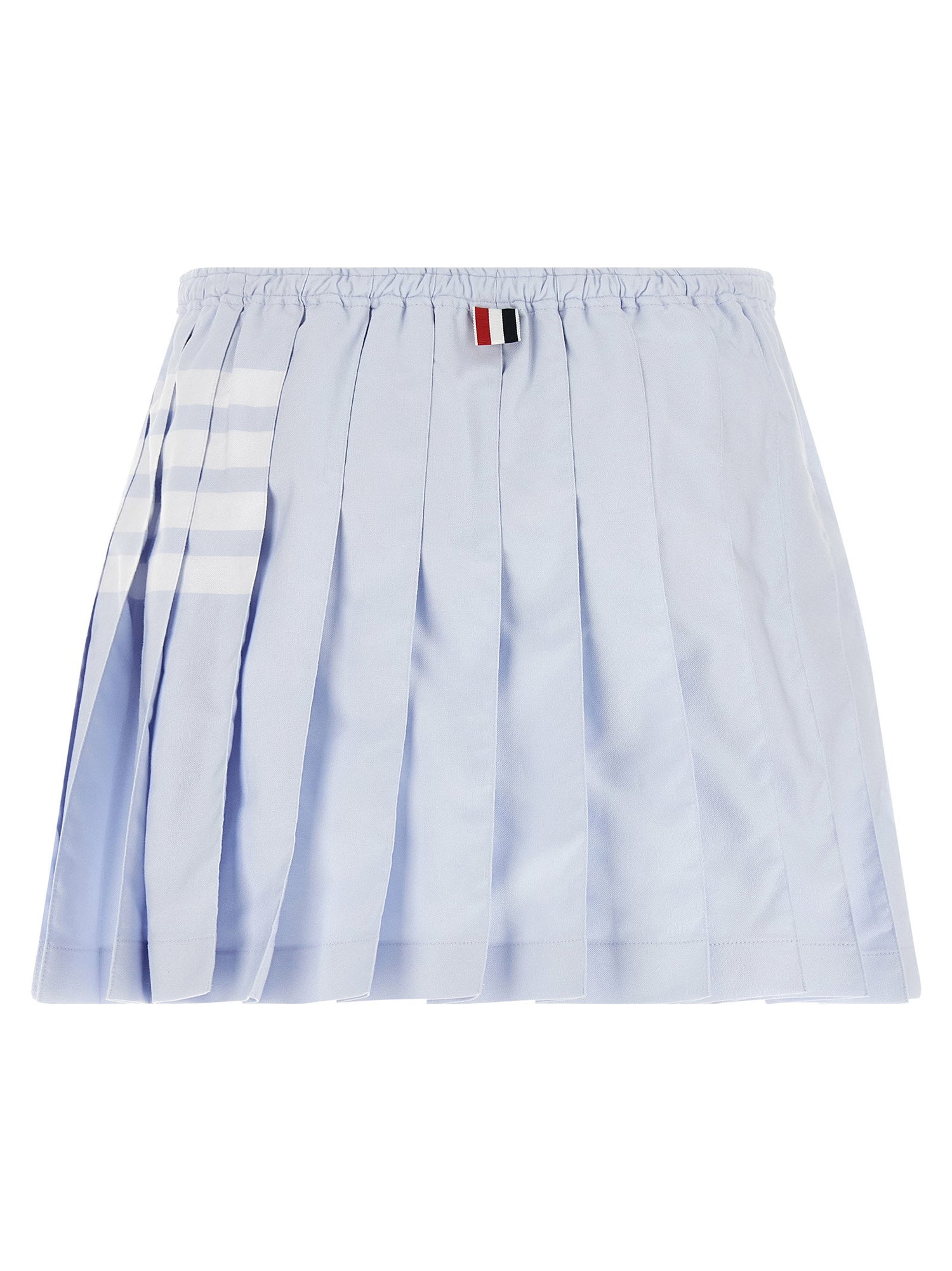 Thom Browne 4-bar Oxford Pleated Skirt Light blue