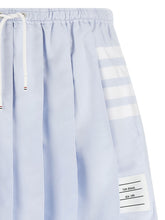 Thom Browne 4-bar Oxford Pleated Skirt Light blue