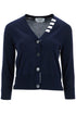 Thom Browne cotton 4-bar Cardigan Blue
