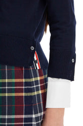 Thom Browne cotton 4-bar Cardigan Blue