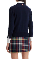 Thom Browne cotton 4-bar Cardigan Blue