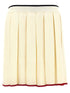 Thom Browne Knitted Pleated Skirt White