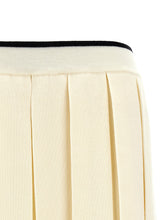 Thom Browne Knitted Pleated Skirt White